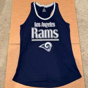 NFL Teens Apparel Los Angeles Rams Navy Blue Tank Top Girls Size Medium 7/9 EUC